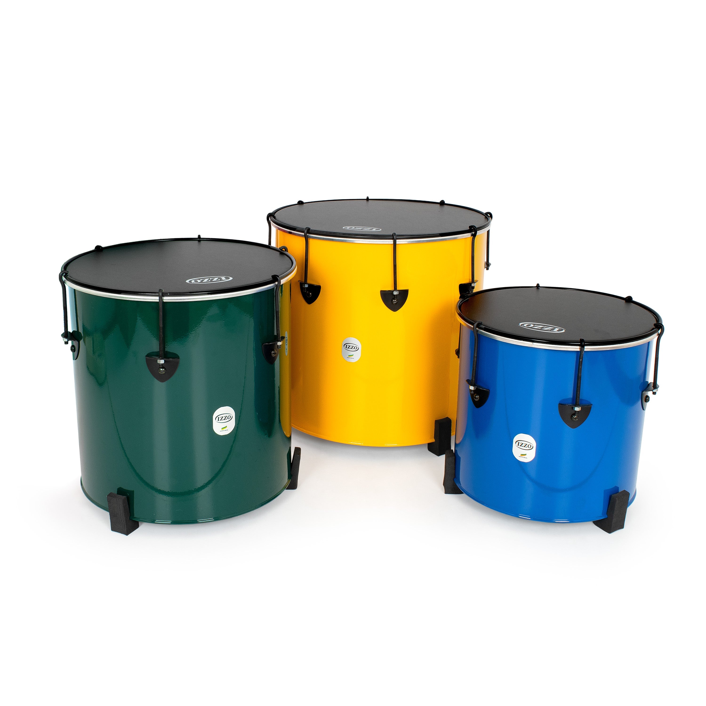 Izzo Castle surdos set of 3 nesting samba drums - 12