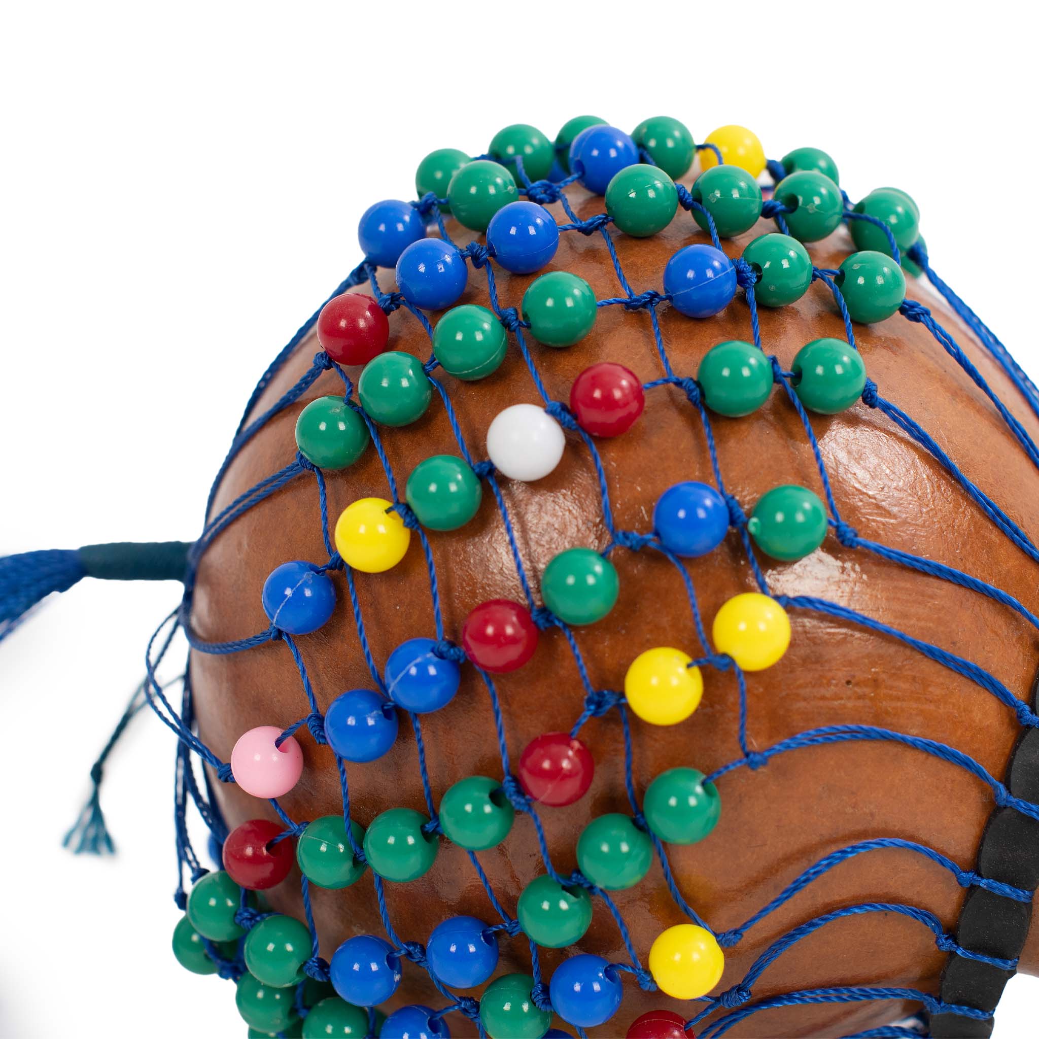 PP2076 - Honestly Made African cabasa with beads - small A1