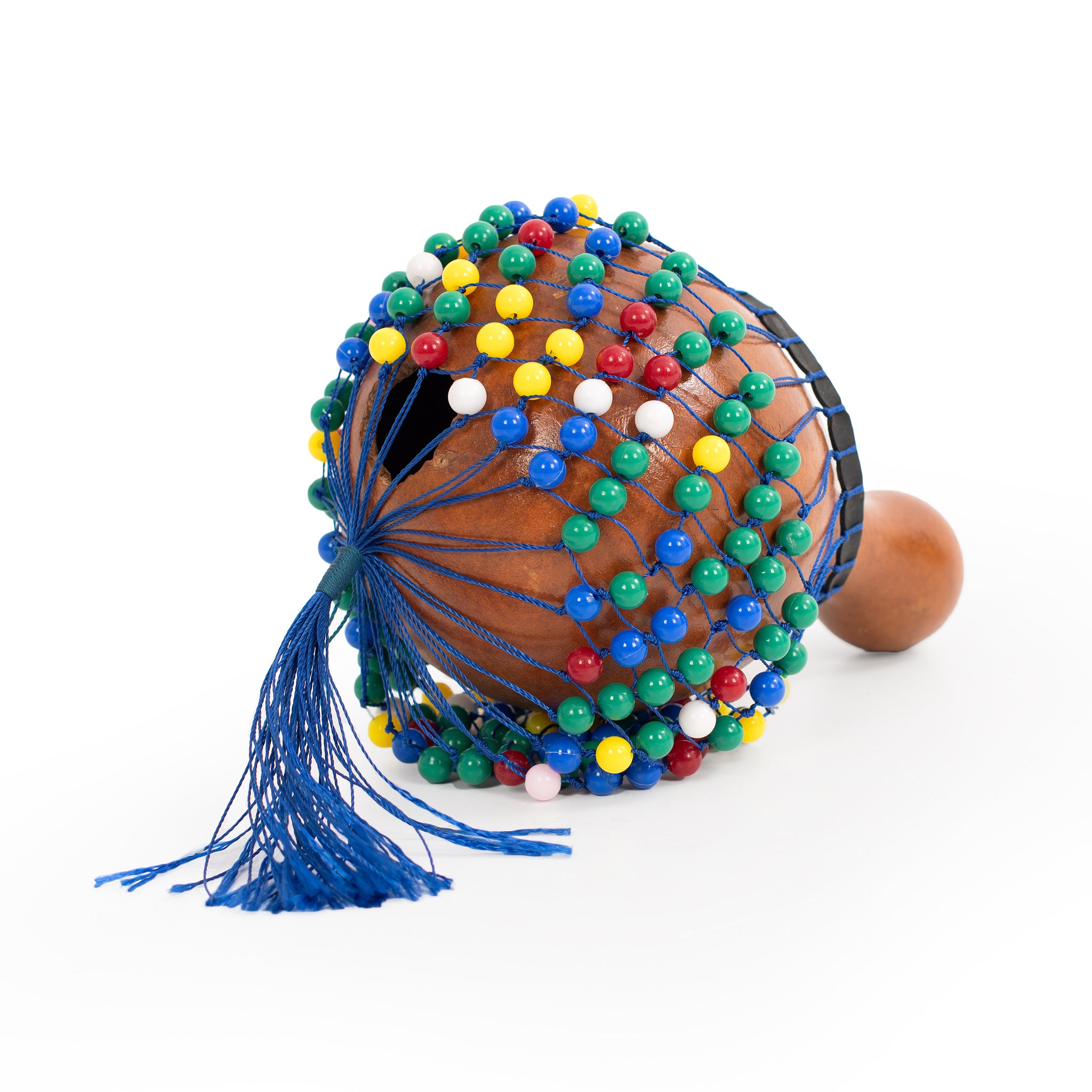PP2076 - Honestly Made African cabasa with beads - small A1