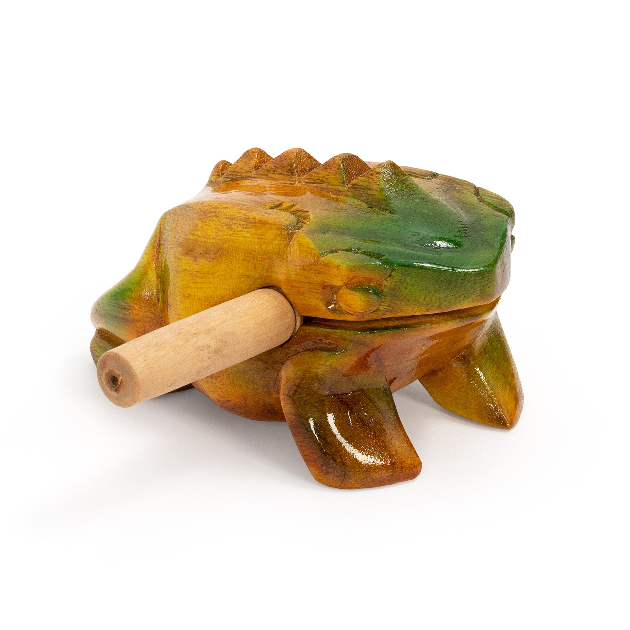 PP623 - Percussion Plus Honestly Made painted frog guiro with scraper A1