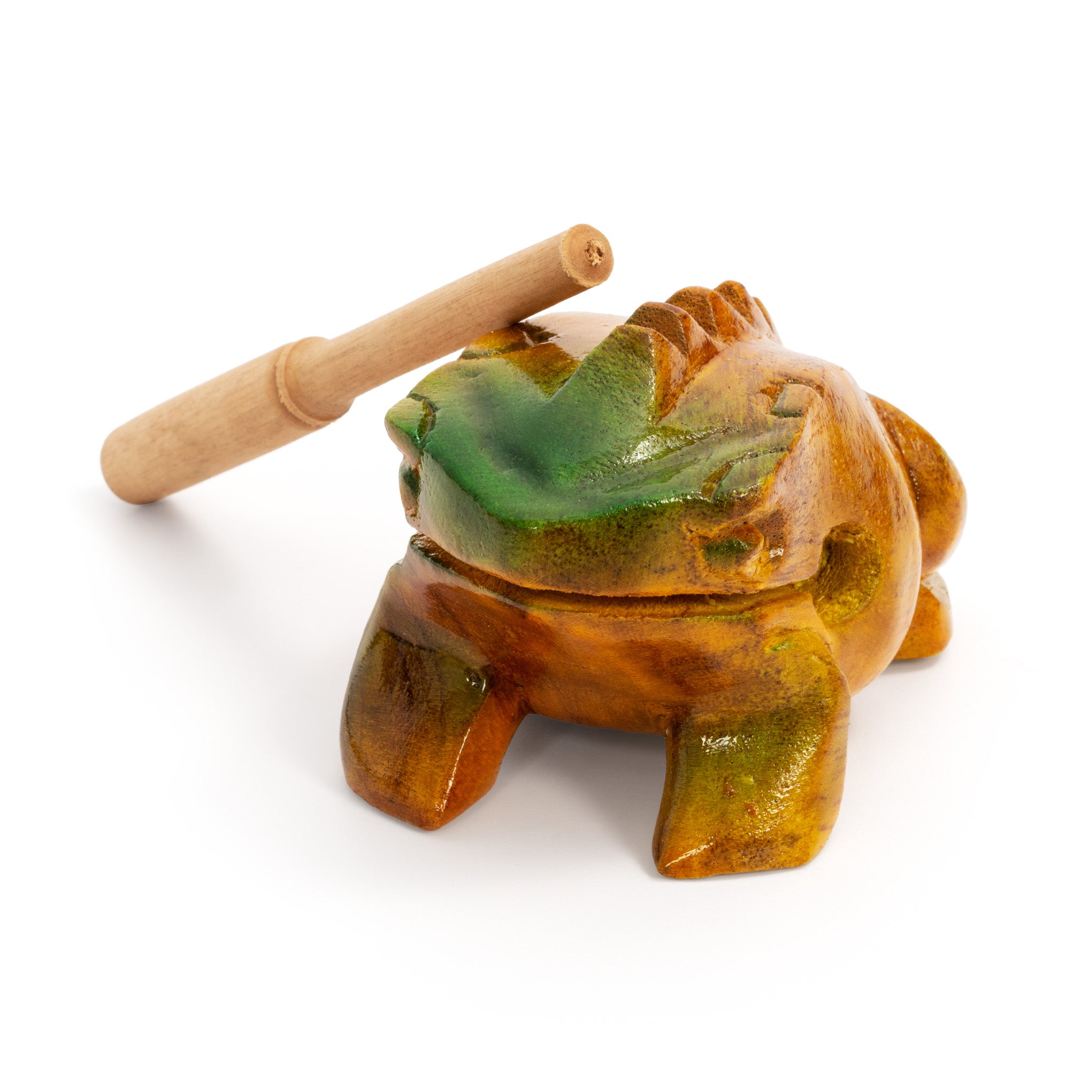 PP623 - Percussion Plus Honestly Made painted frog guiro with scraper A1