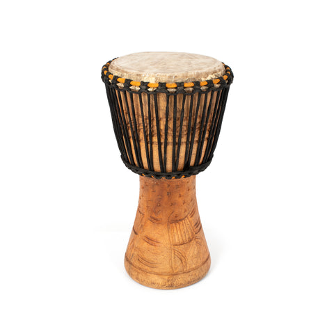 Percussion Plus Slap Djembe, preafinado, cabeza de 7 pulgadas, mapa del Percussion Plus Slap Djembe, preafinado, cabeza de 7 pulgadas, mapa del